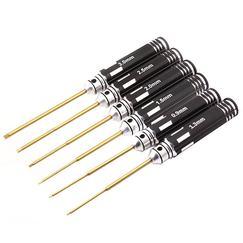 Crossing Machine Model Hex Screwdriver Four Piece Set Extremely Hard Titanium Plated High Speed Steel Hex Wrench Replaceable Cutter Head - Image 5