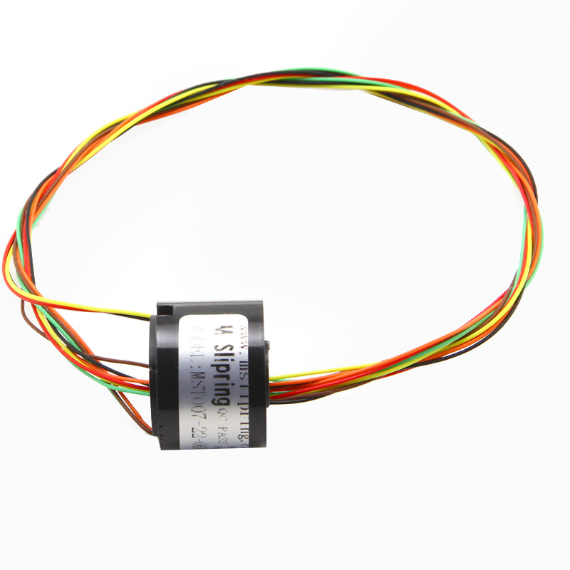 Through Hole Slip Ring 7mm 2 to 6 Channels Hollow Shaft Electric Collector Ring Brush - Image 4