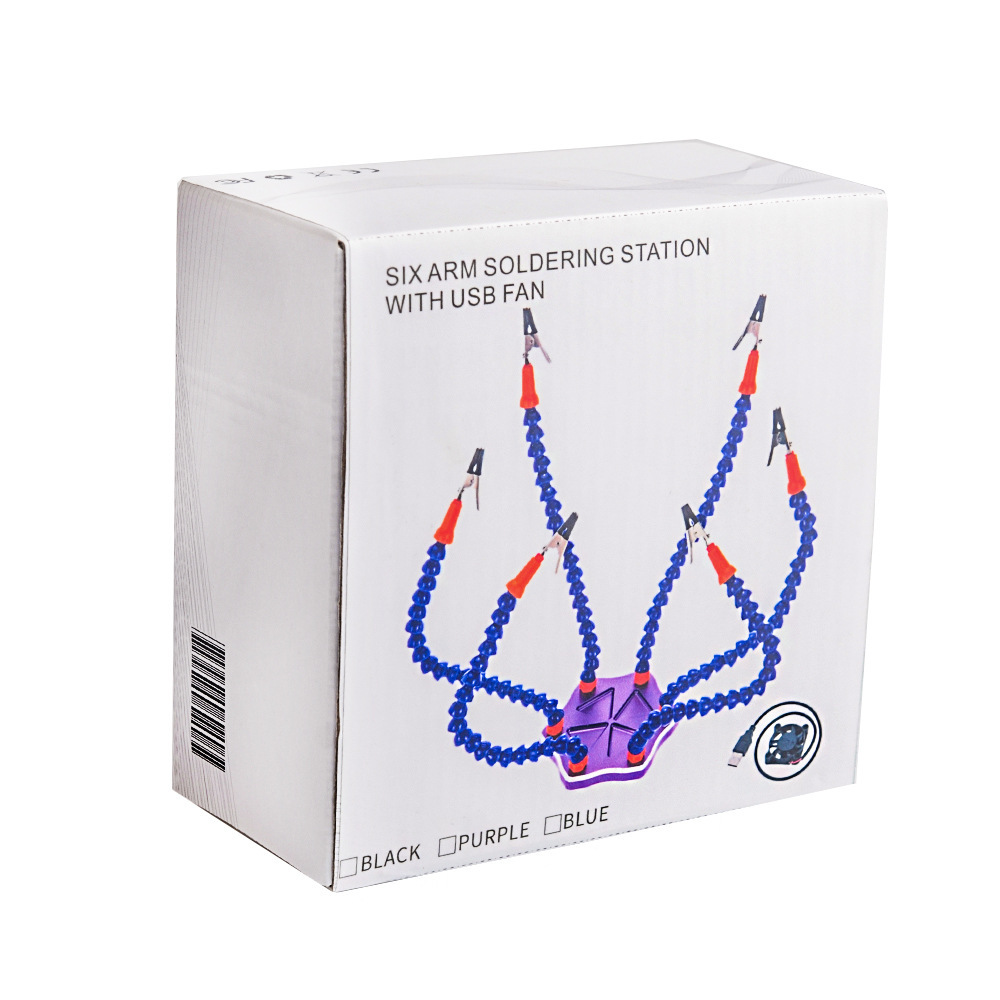 Six Claw Multifunction Aluminum Alloy Soldering Station XT60 PCB Welding Holder RC Model Tool - Image 5