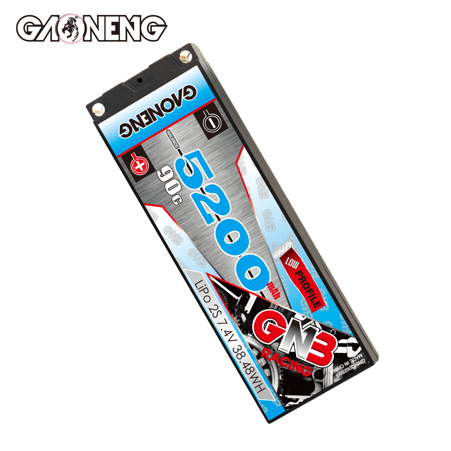 GNB High Energy 5200 mAh 7,4 V 2S 90°C Hartschalen-LCG-Lithium-Akku für 1/10 RC-Rennwagen - Image 5