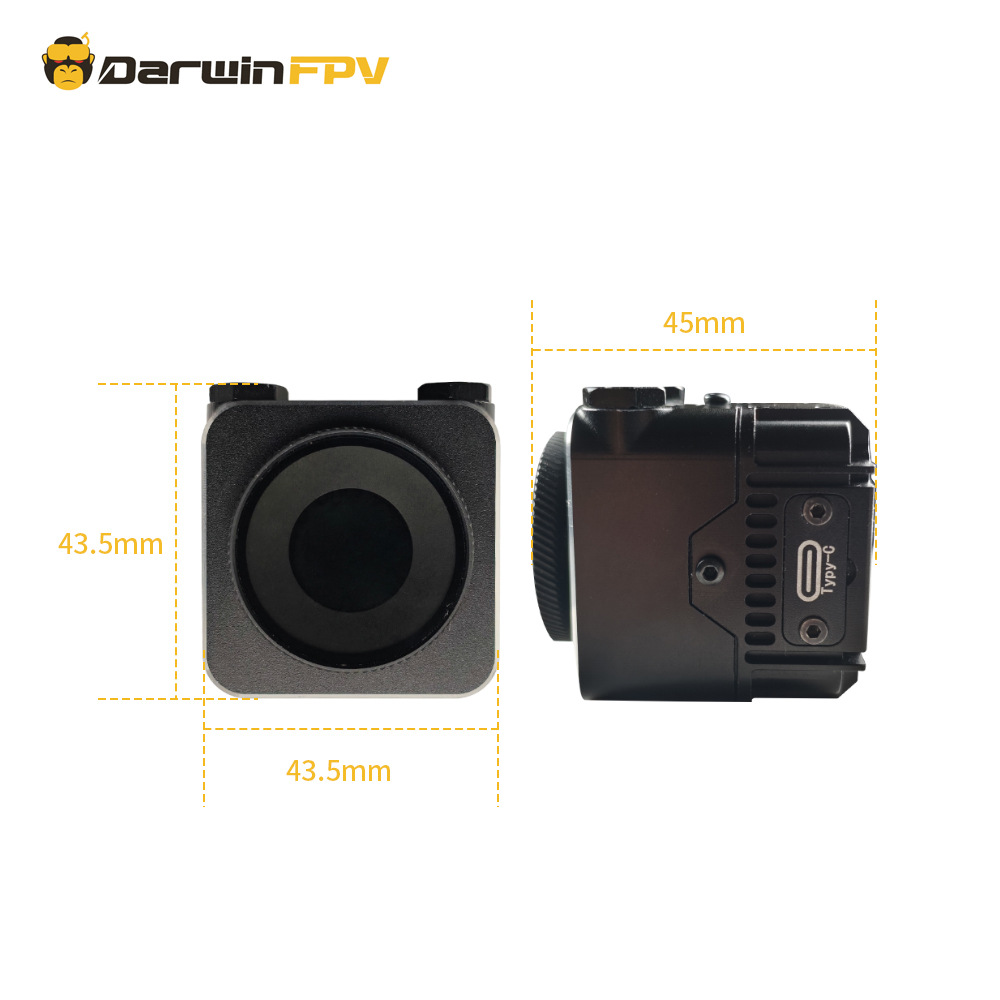 Darwinfpv Integrated CNC Aluminum Alloy Waterproof Protective Case for O4 Pro Sky Camera - Image 4