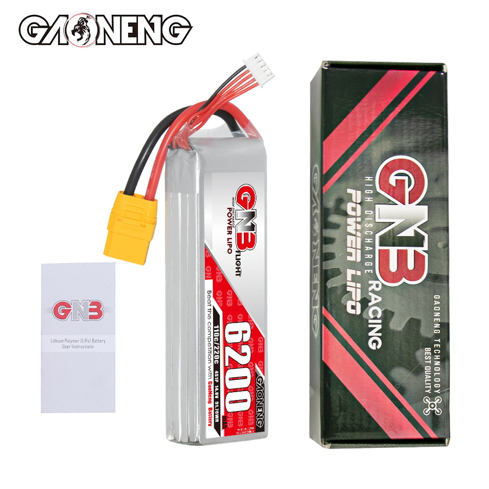Аккумулятор GNB High Energy на 6200 мАч, 4S, 14,8 В, 110°C для квадрокоптеров FPV и моделей RC - Image 4