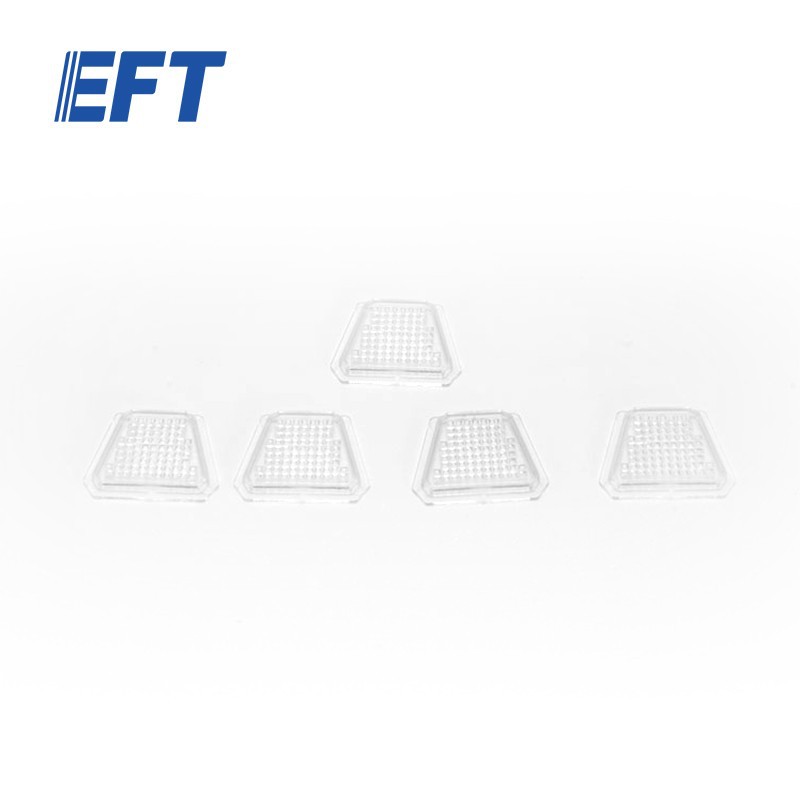 غطاءات تراپيزويدية لحماية مصابيح ذيل طائرة EFT، 5 قطع – E410PE610P E416P E616P، غطاءات LED من مادة PE المتينة - Image 2