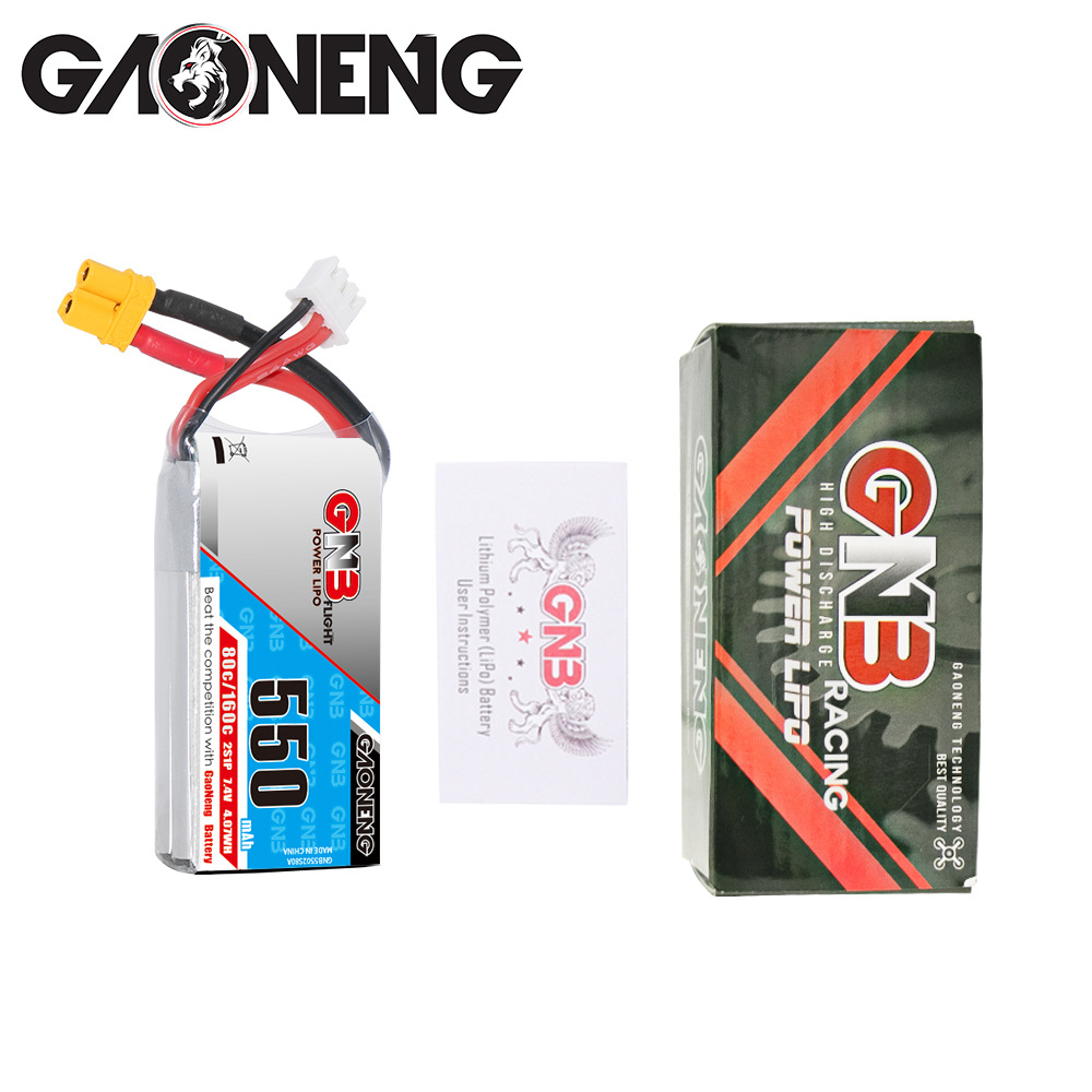GNB 550mAh 2S 7,4V 80C LiPo-Akku für FPV-Renndrohnen und RC-Modelle GNB5502S80A - Image 4