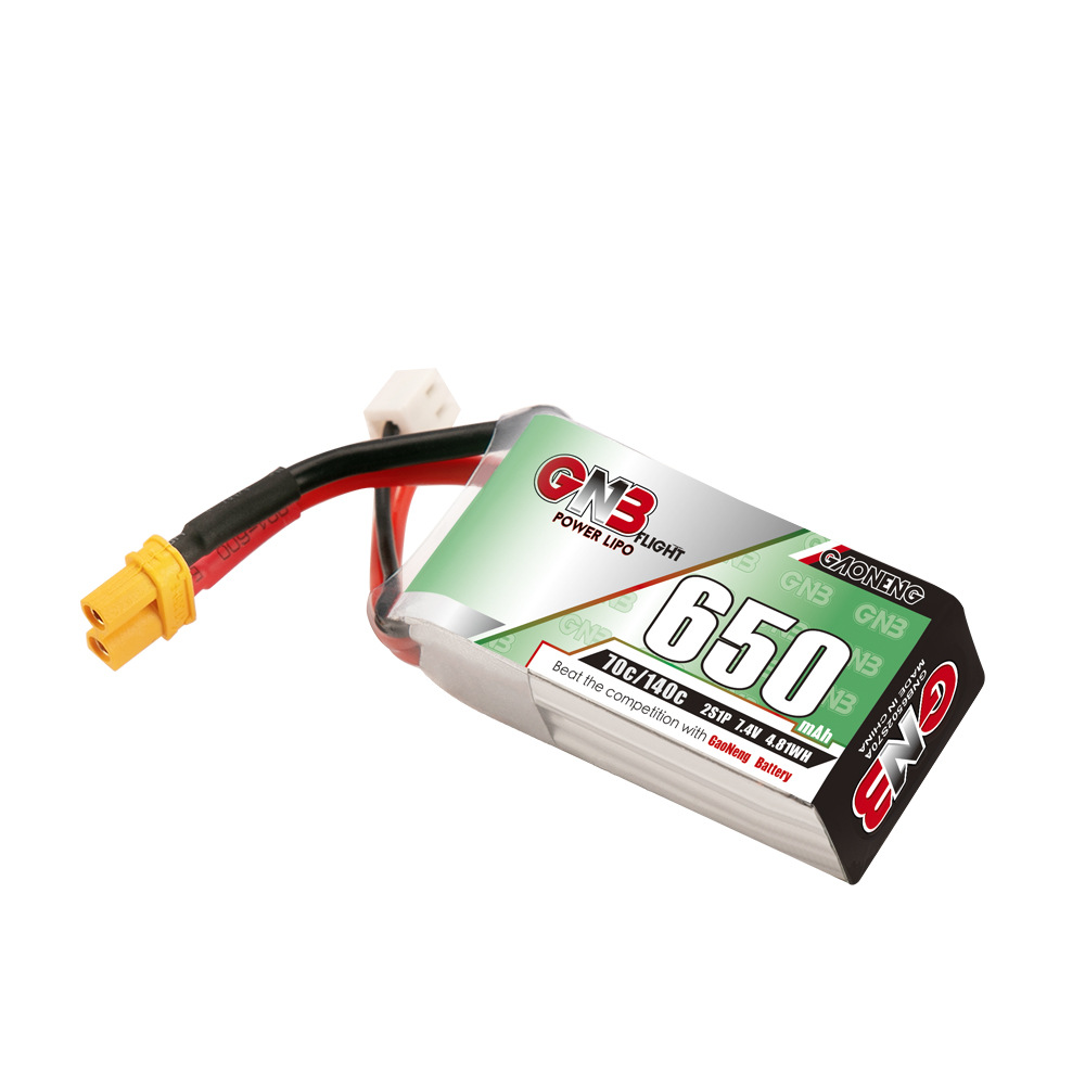 GNB High Energy 650mAh 2S 7.4V 70C Lithium Battery for FPV Drone RC Models GAONENG - Image 3