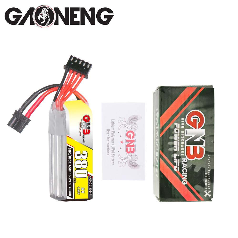GNB High Energy 380mAh 4S 152V 90C HV Lipo Battery for FPV Drone RC Aircraft Model - Image 4