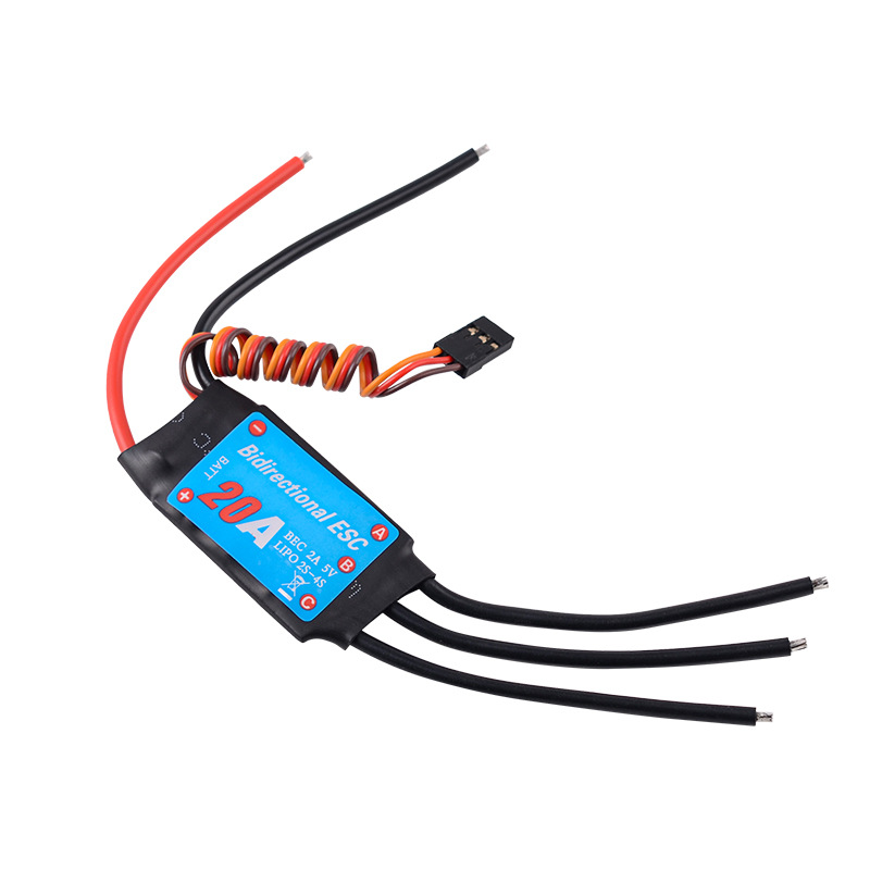 Bürstenloser bidirektionaler elektrischer Geschwindigkeitsregler 20A 30A 40A 50A 60A 80A für RC-Autos, Schiffe und Unterwasserpropeller - Image 3