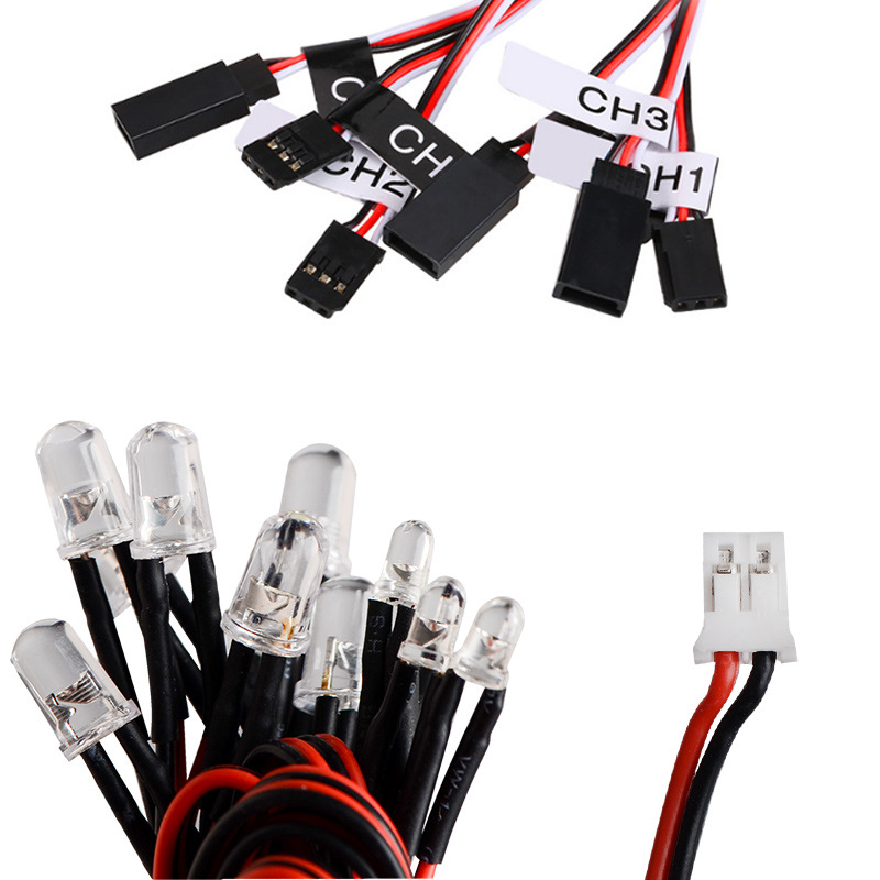 RC TAMIYA 1/10 Simulation Car Light Steering Brake Intelligent Linkage 12 Lights - Image 5