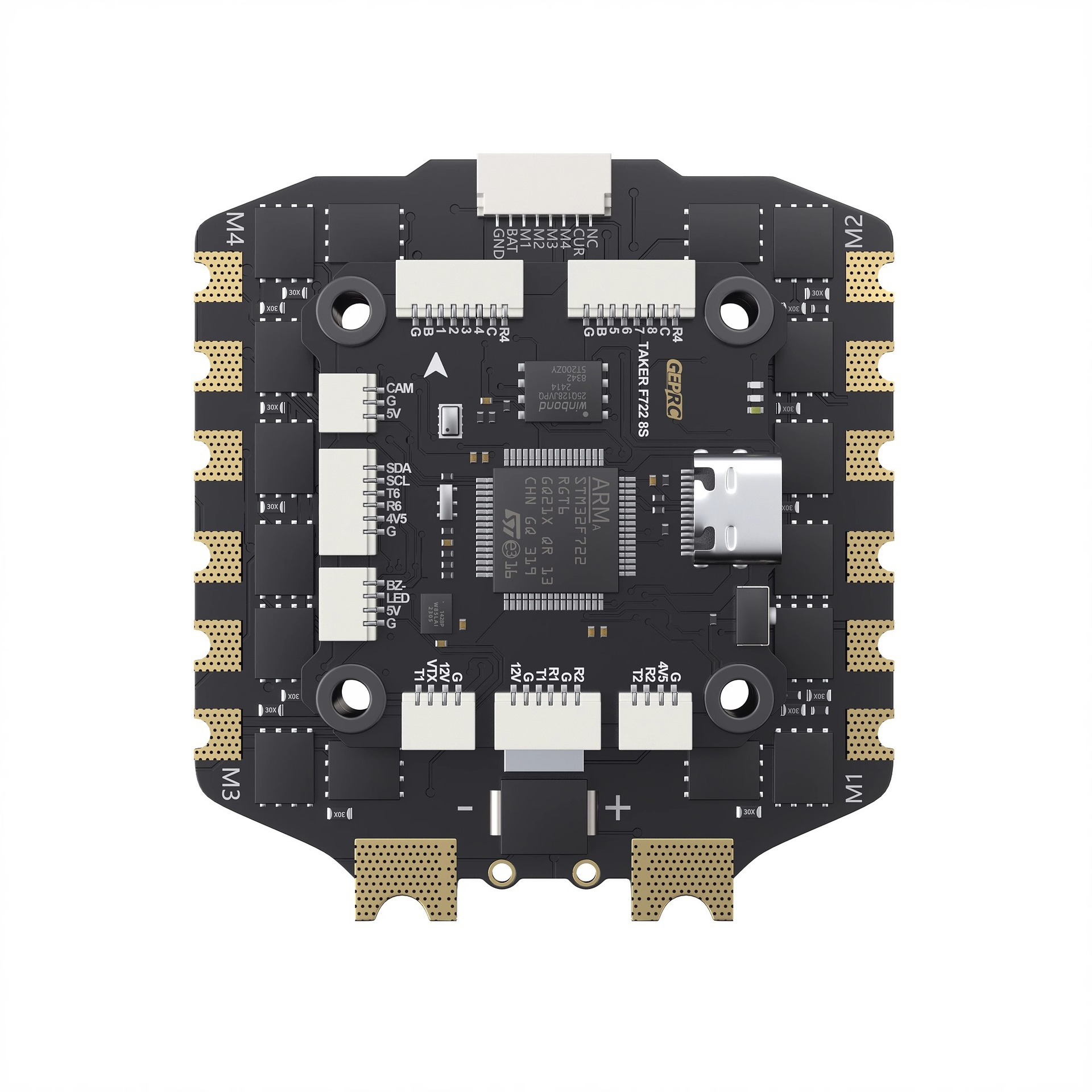 Geprc Taker F722 BLS 100A 8S FPV-Flugcontroller-ESC-Stack für Renn-Drohnen - Image 2