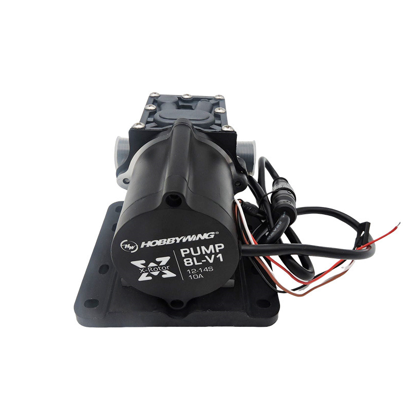 Интегрированный водяной насос Hobbywing на 8 литров, совместимый с аккумуляторами 12S–14S – для опрыскивания растений и распыления пестицидов - Image 4
