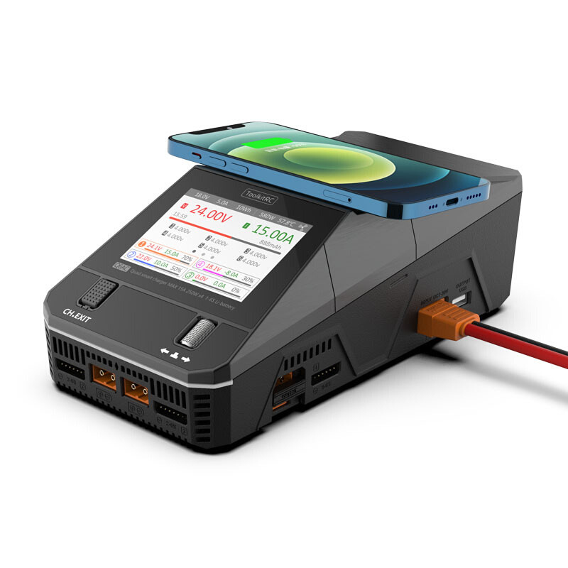 Toolkitrc Q6Ac Smart Balance Charger 1000W 15A 4 Channels 1-6S Lipo Battery RC Models - Image 5