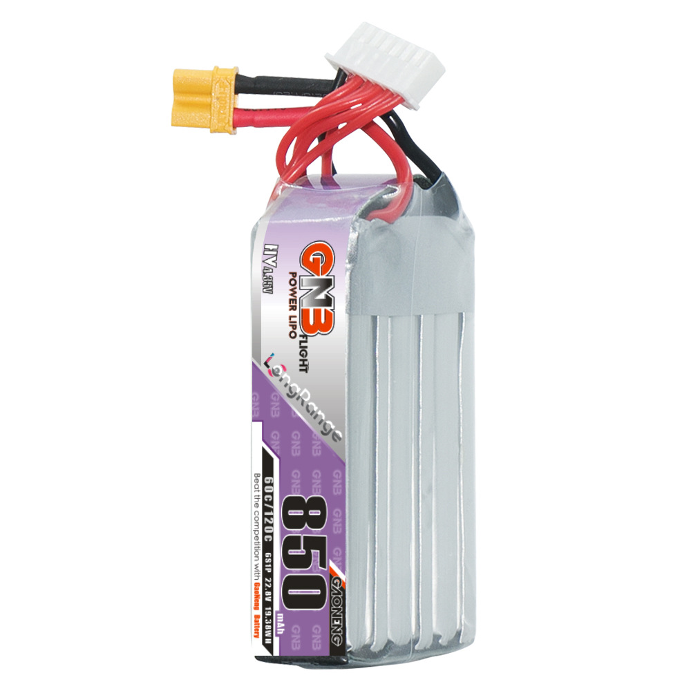 GNB Hochleistungs-Akku mit 850 mAh, 6S, 22,8 V und 60 C für FPV-Drohnen GNB8506S60AHV - Image 5