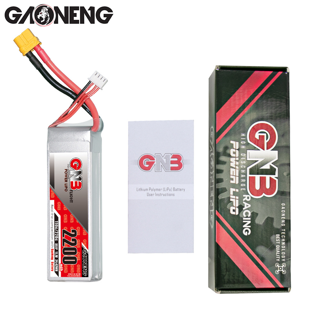 GAONENG GNB 2200mAh 3S 11,1V 110C LiPo-Akku für FPV-Renn-Drohnen und RC-Flugzeuge - Image 4