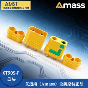 Разъем Amass XT90S с женским разъемом типа банан для высоких токов – предотвращает воспламенение, подходит для квадрокоптеров