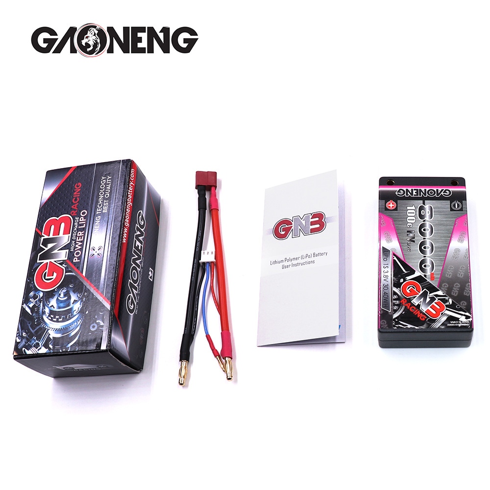 GNB High Energy 8000mAh 1S2P 3.8V 100C HV-Hartschalen-LiPo-Akku für RC-Autos - Image 4