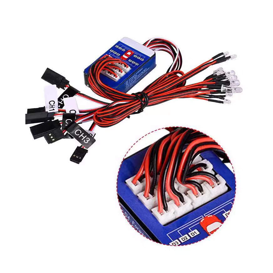 Model Car Linkage Light Set Intelligent Simulated Lights Turn Signal Brake 12LED - Image 2