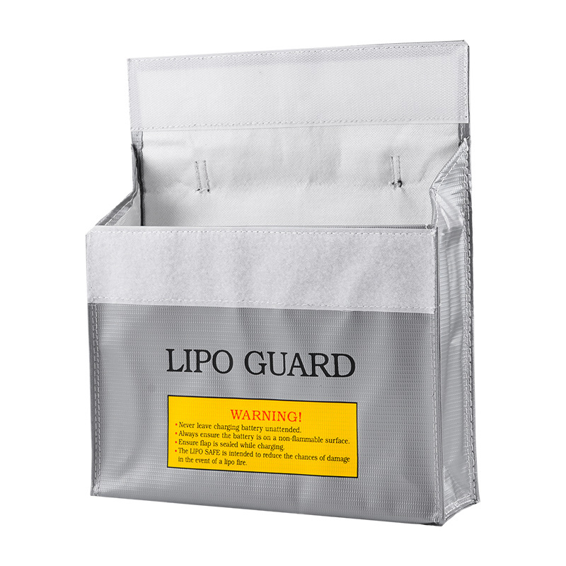 Lipo Battery Explosion Proof Fire Retardant Storage Bag Large Portable Zipper 235x65x180mm - Image 5