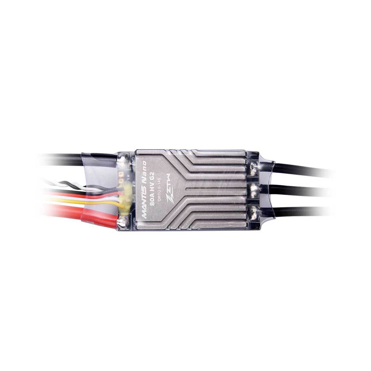 Zhongtewei Mantis Nano 80A 6-14S High Voltage Brushless ESC for Fixed Wing F3A Model Aircraft - Image 2