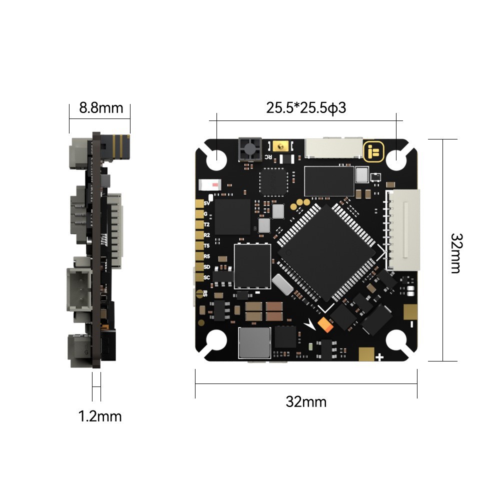 iFlight Borg F7 AIO Built In ELRS Lightweight Integrated Flight Control ESC for Small Machine - Image 4