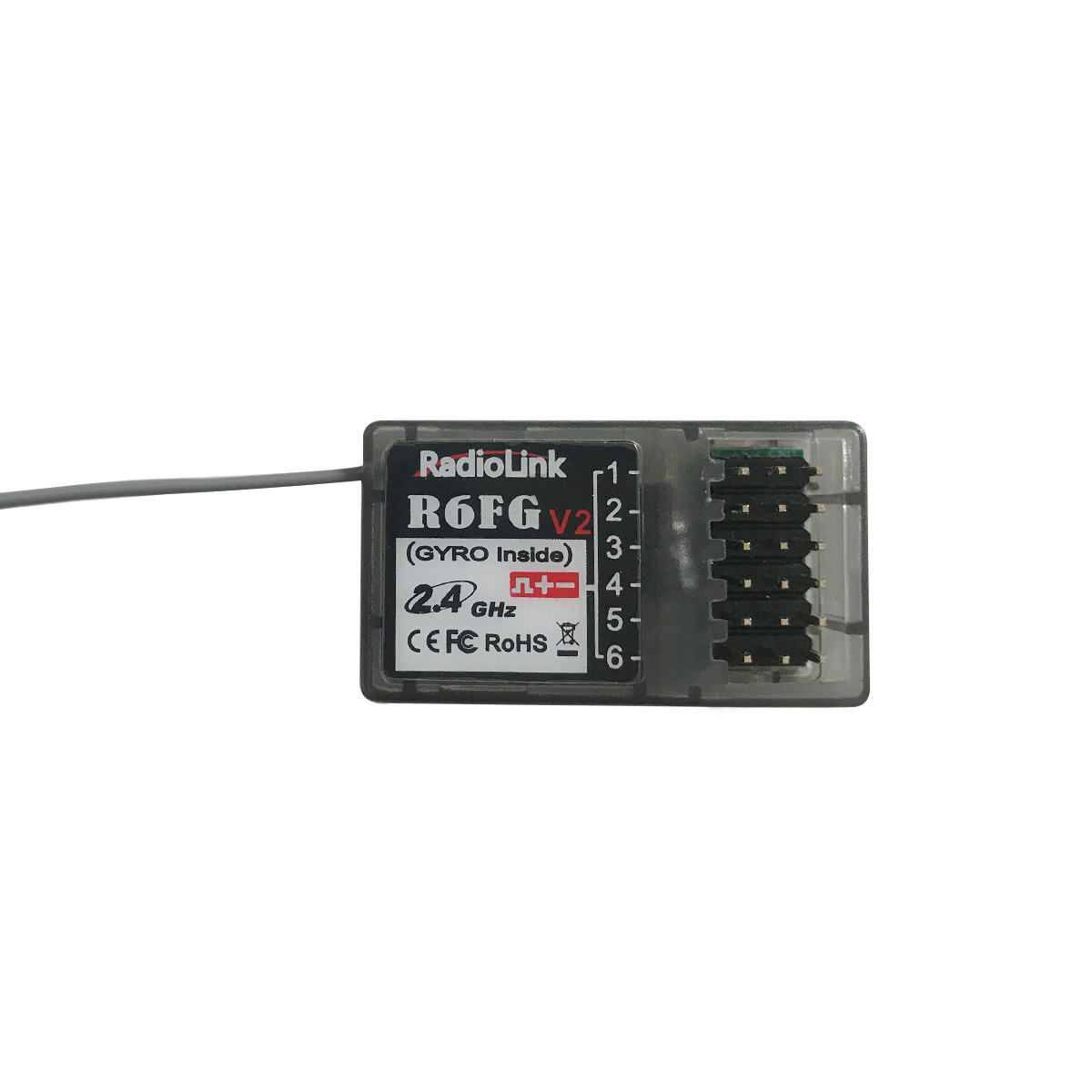 Універсальний приймач Ledi RadioMaster RC6GS RC4GS з гіроскопом високої напруги R6F R6FG V2 - Image 3