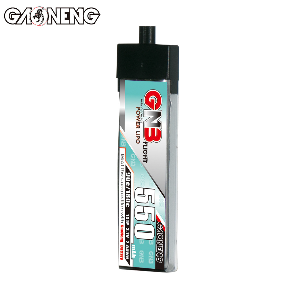 High Energy 550mAh 1S 3.7V 90C A30 Lipo Battery for Indoor FPV Drones 6 Pack GNB5501S90P - Image 3