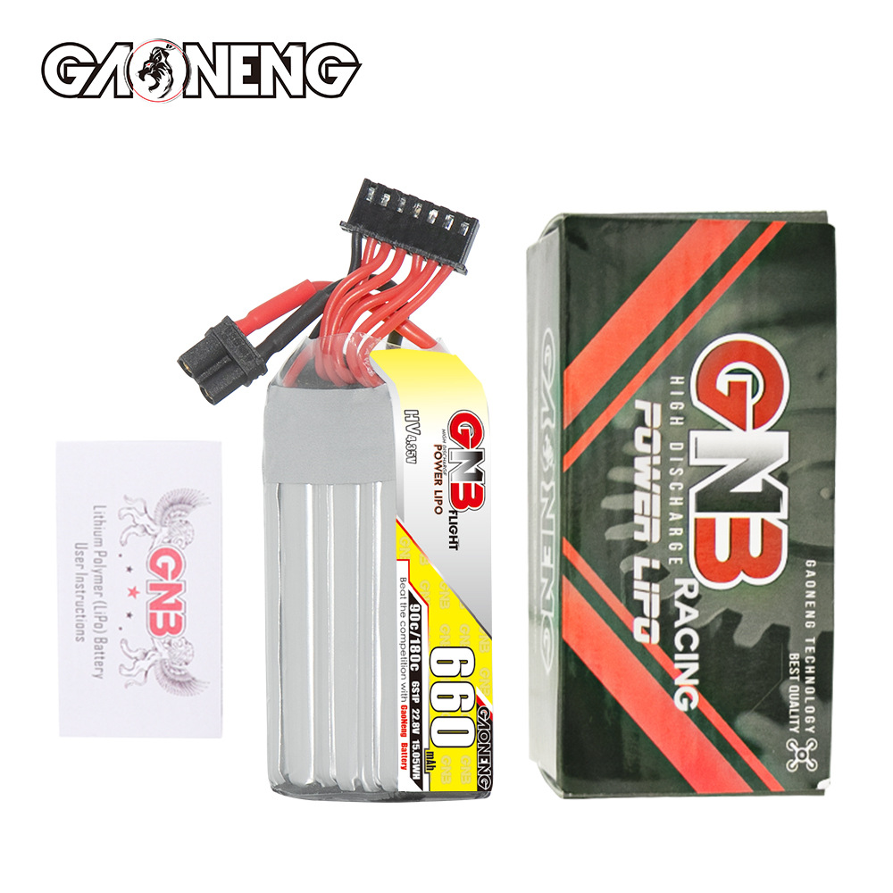 GNB High Energy 660 mAh 6S 22,8 V 90°C HV LiPo-Akku für Indoor-FPV-Drohnen GNB6606S90AHV - Image 4