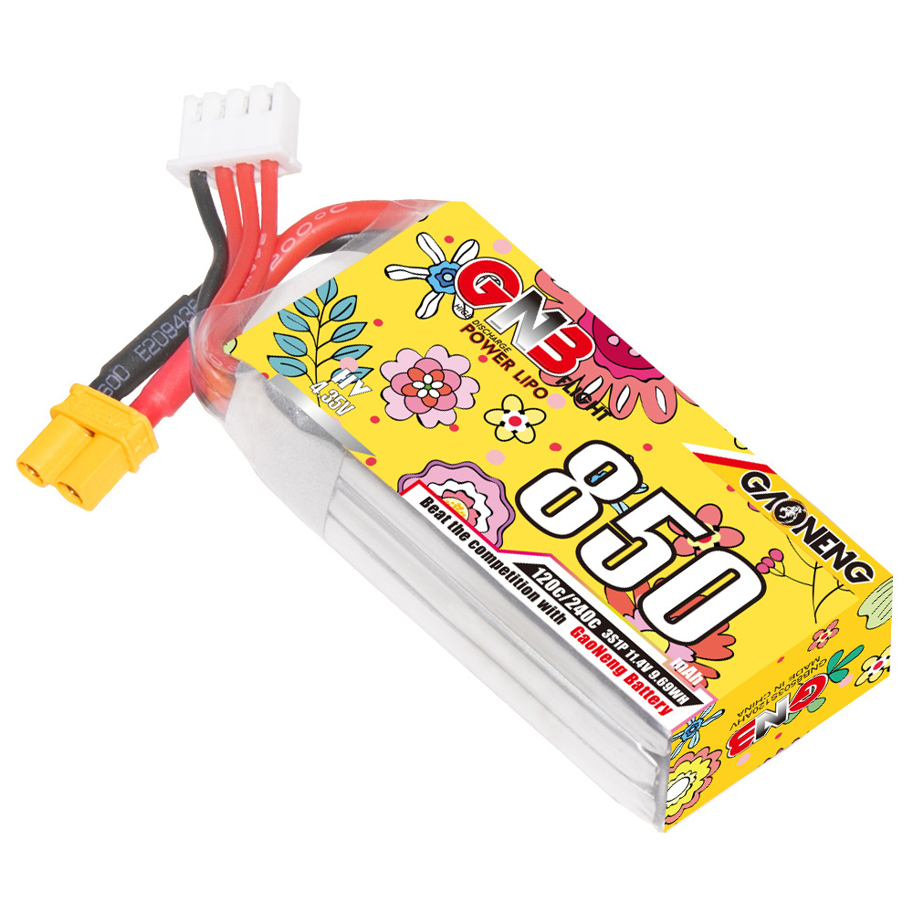 GNB High Energy 850mAh 3S 11,4V 120C LiHV-Akku für 2-2,5-Zoll-FPV-Drohnen - Image 3
