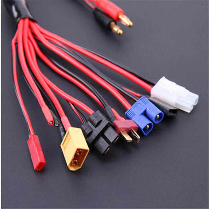 Lithium Battery Multi One To Eight Charging Cable B6 Charger Conversion Line 4mm Banana Head - Image 4