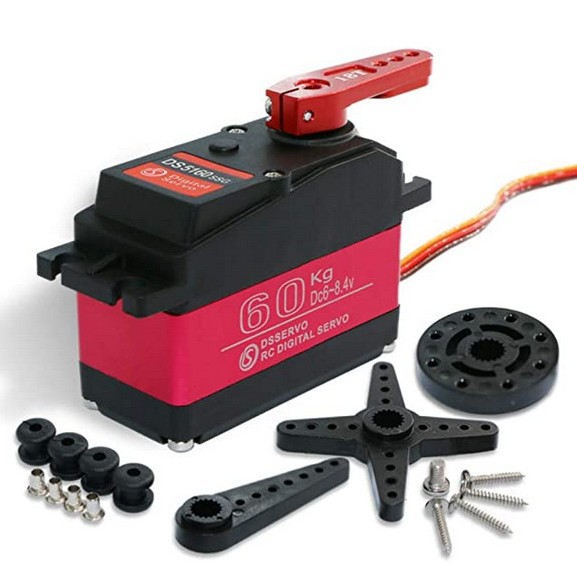 DS5160 60KG Large Torque Digital Steel Gear Steering Servo for 1/5 RC Car PTZ Robotic Arm High Pressure Waterproof - Image 5