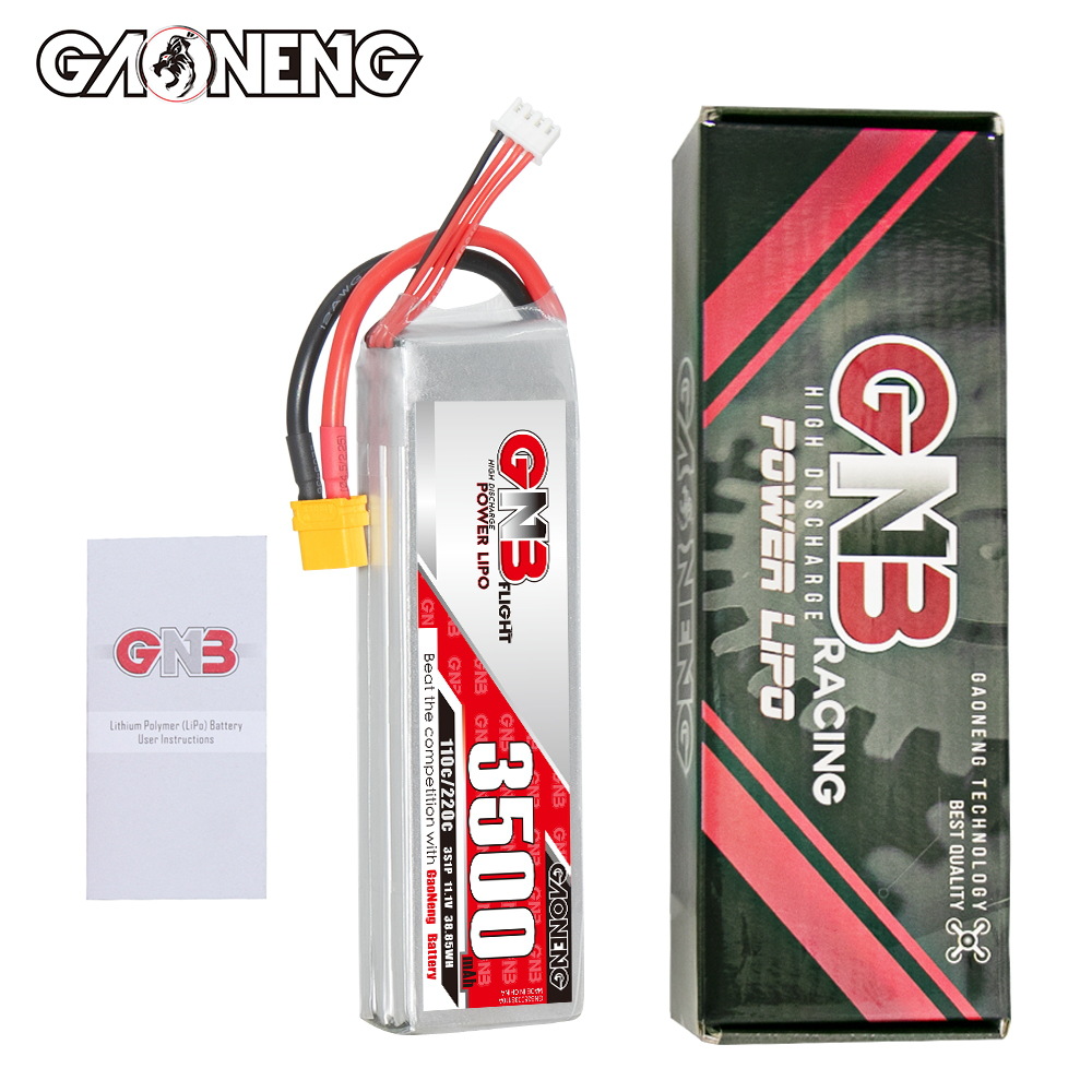 GNB High Energy 3500mAh 3S 11.1V 110C LiPo Battery for Remote Control Drone FPV GAONENG - Image 4