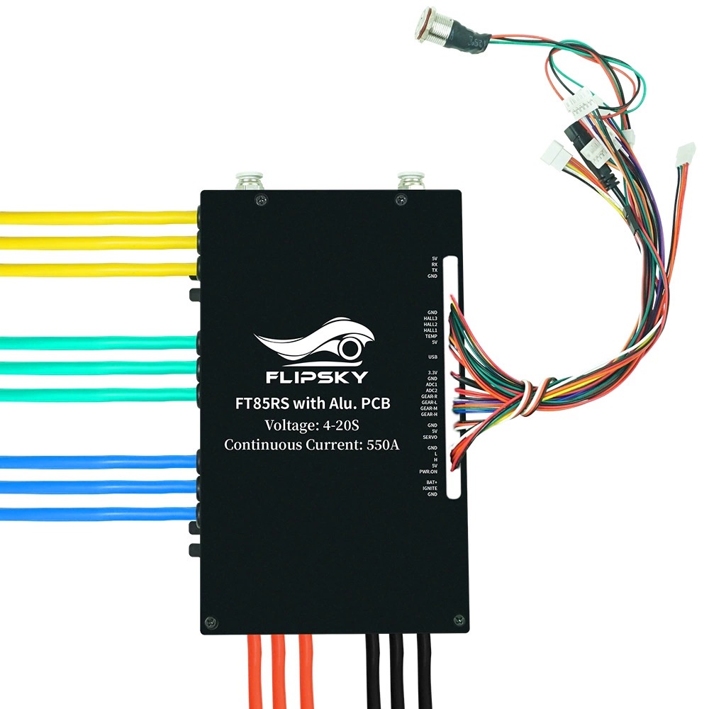 Fliptech Ft85Rs High Current Water Cooled ESC 550A Integrated Switch for Remote Control Boat Surfboard Submarine - Image 4