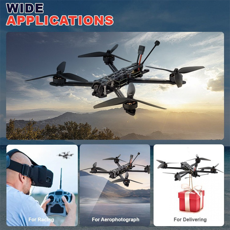 10 Inch 6 Axis FPV Racing Drone 5.8G 3W Payload 3kg Range 8km Factory Direct Sale Model - Image 4
