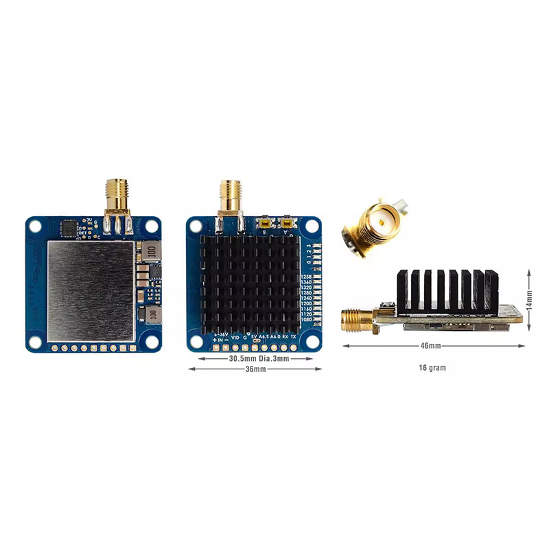 12GHz 13GHz 2W 9CH Long Distance FPV VTX Video Transmitter VTX-1G3TE V2 - Image 4