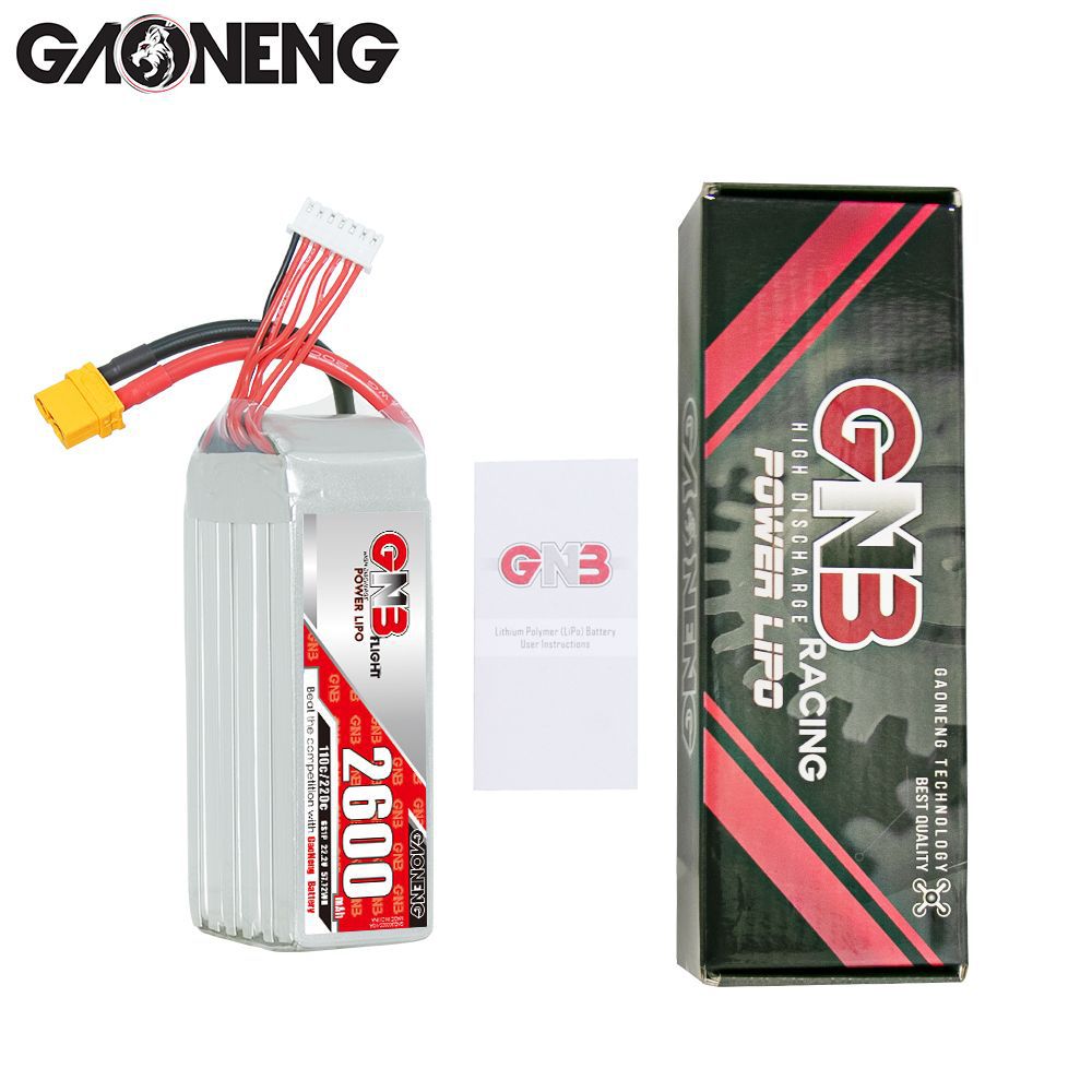 GNB High Energy 2600 mAh 6S 22,2 V 110°C LiPo-Akku für FPV-Drohnen und RC-Hubschrauber - Image 4
