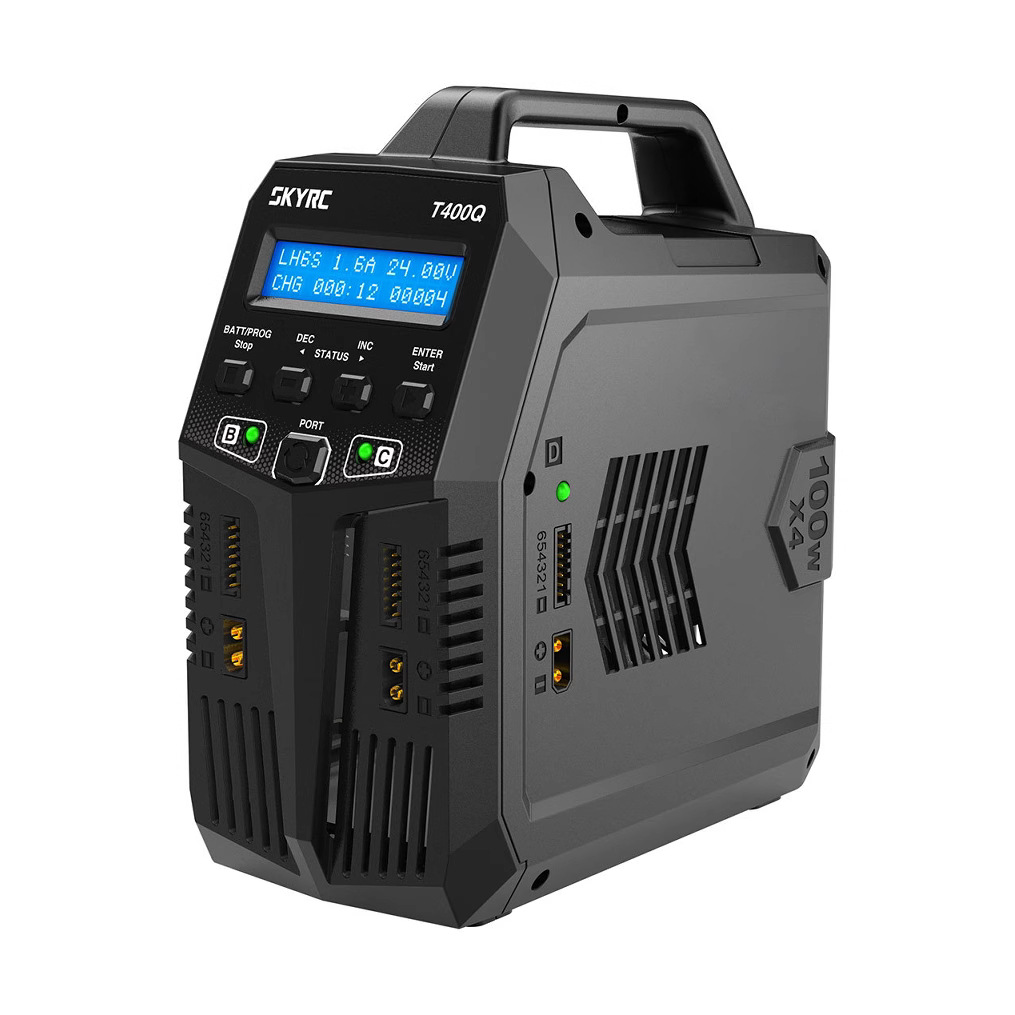 Skyrc T400Q 4x10W 4 Channel Intelligent Balance Charger AC DC Built In Power Supply - Image 2