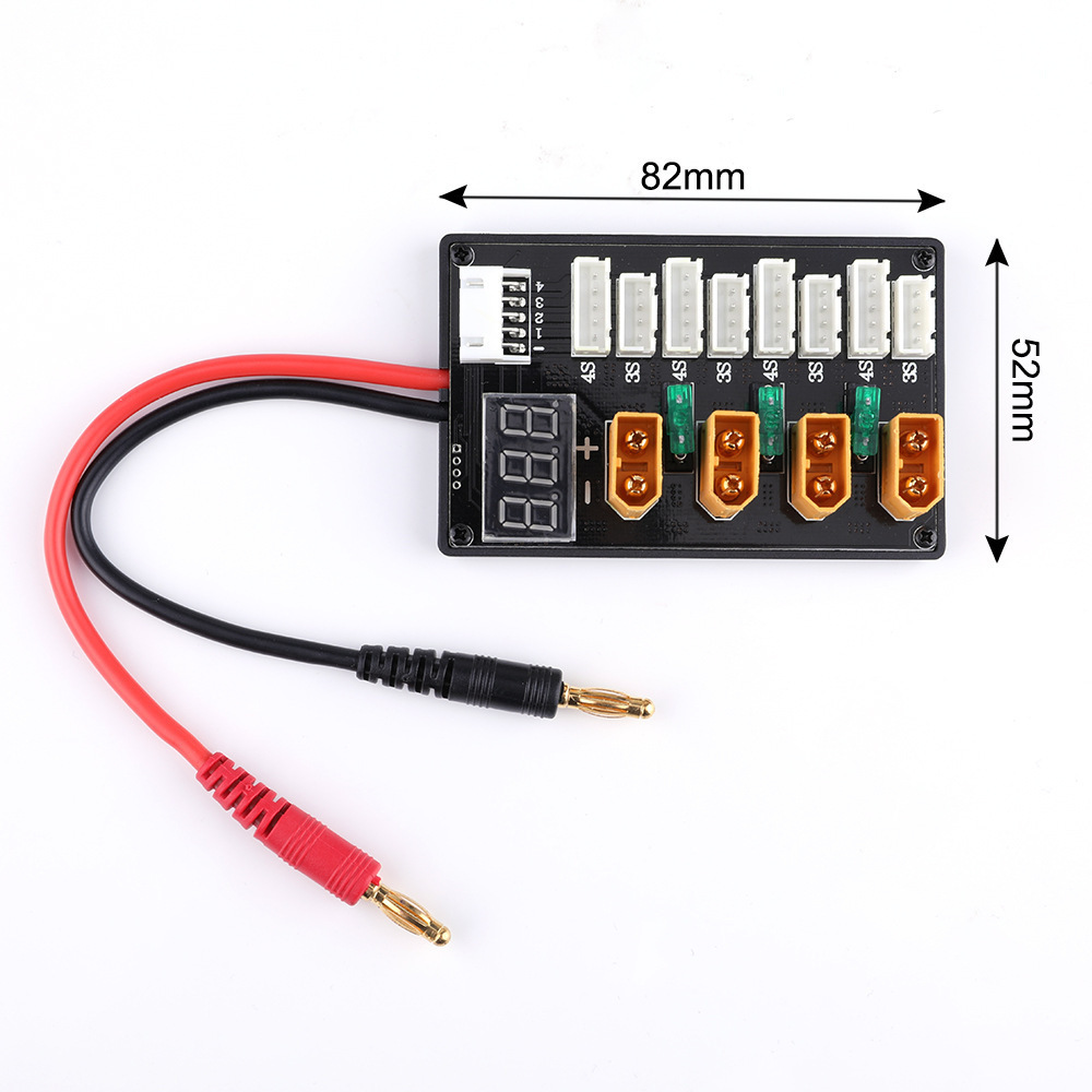 3S 4S Lipo Battery Balance Charging XT60 Parallel Board Banana Head Adapter for B6 D6 Charger Expansion Plate - Image 4