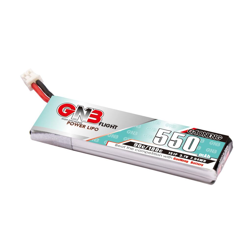 GNB High Energy 550mAh 1S 37V 90C LiPo Battery for Mini FPV Drone GNB5501S90A Custom Plug - Image 3