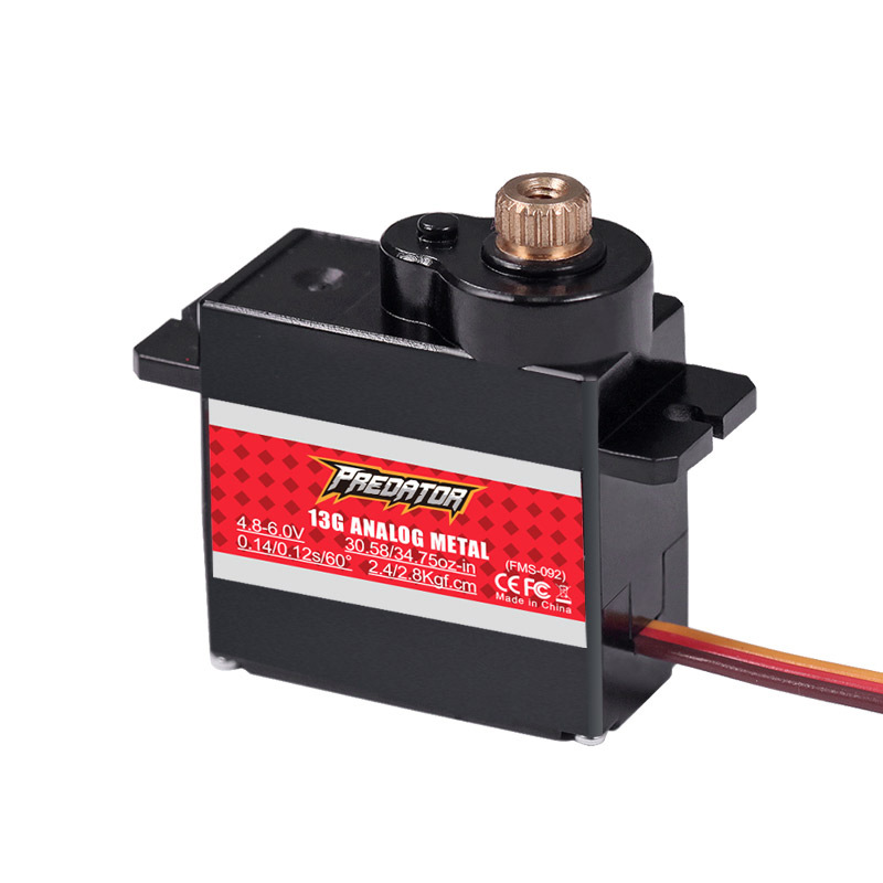 FMS Predator Fixed Wing All Metal 13g Analog Digital Steering Gear Servo for Model Aircraft High Precision - Image 5