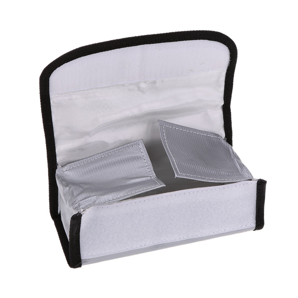 Lipo Battery Explosion Proof Safety Bag Fire Retardant Storage Pouch 185x75x60mm for RC Drone FPV - Image 4