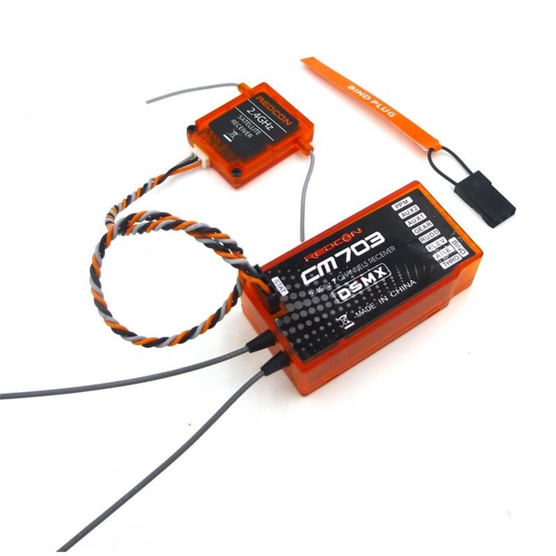 CM703 Receiver DSM2 DSMX Small Satellite 7 Channel PPM PWM Output - Image 2