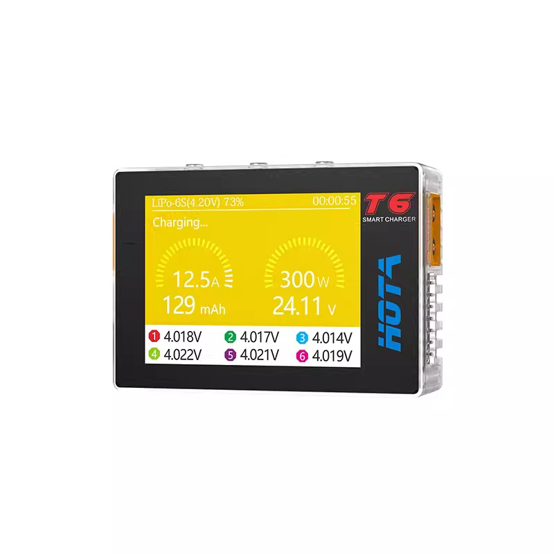 HOTA T6 Smart Balance Charger FPV Drone Lithium Battery DC PD Dual Input 300W - Image 5