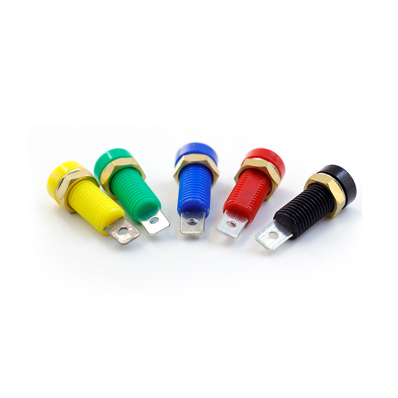 24244 Test-Steckdose 4 mm für Panel, 24 A, Bananenstecker aus reinem Kupfer, verzinkt, zum Schweißen und mit 6-mm-Einsatz - Image 5