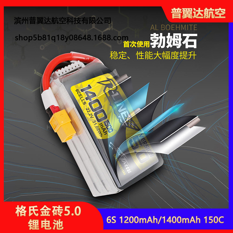 Grignard Brick 50 Lithium-Akku 6S 222V 1400 mAh 150°C für FPV-Renndrohnen und Geländefahrzeuge - Image 2
