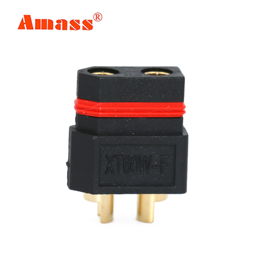 Amass XT60W wasserdichter Stecker – männlich und weiblich, vergoldet, schwarz – Zubehör für Flugmodelle - Image 3