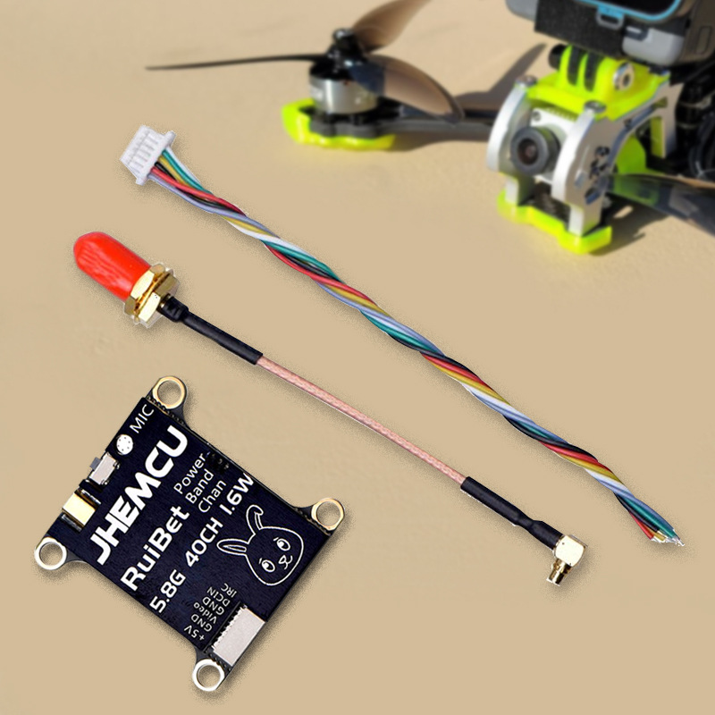 Jhemcu 3016W Image Transmission Ruibet Tran 2-6S 1.6W for Racing Drone FPV Built-In Microphone - Image 4
