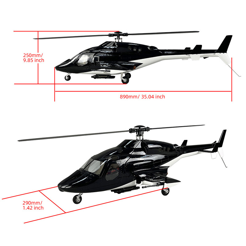 Airwolf Flying Wolf Helicopter 470 Level Remote Control Aircraft - Image 3