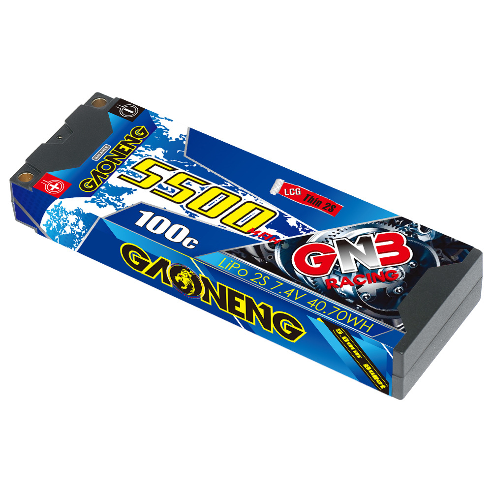 GNB High Energy 5500 mAh 2S 7,4 V 100 C LCG Hardcase LiPo-Akku für 1/10 RC-Rennwagen - Image 3