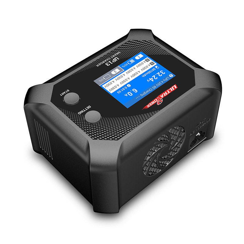 Feiteng UP13 2-8S Dual Channel Smart Charger AC 200W Fast Charging Color Screen - Image 4