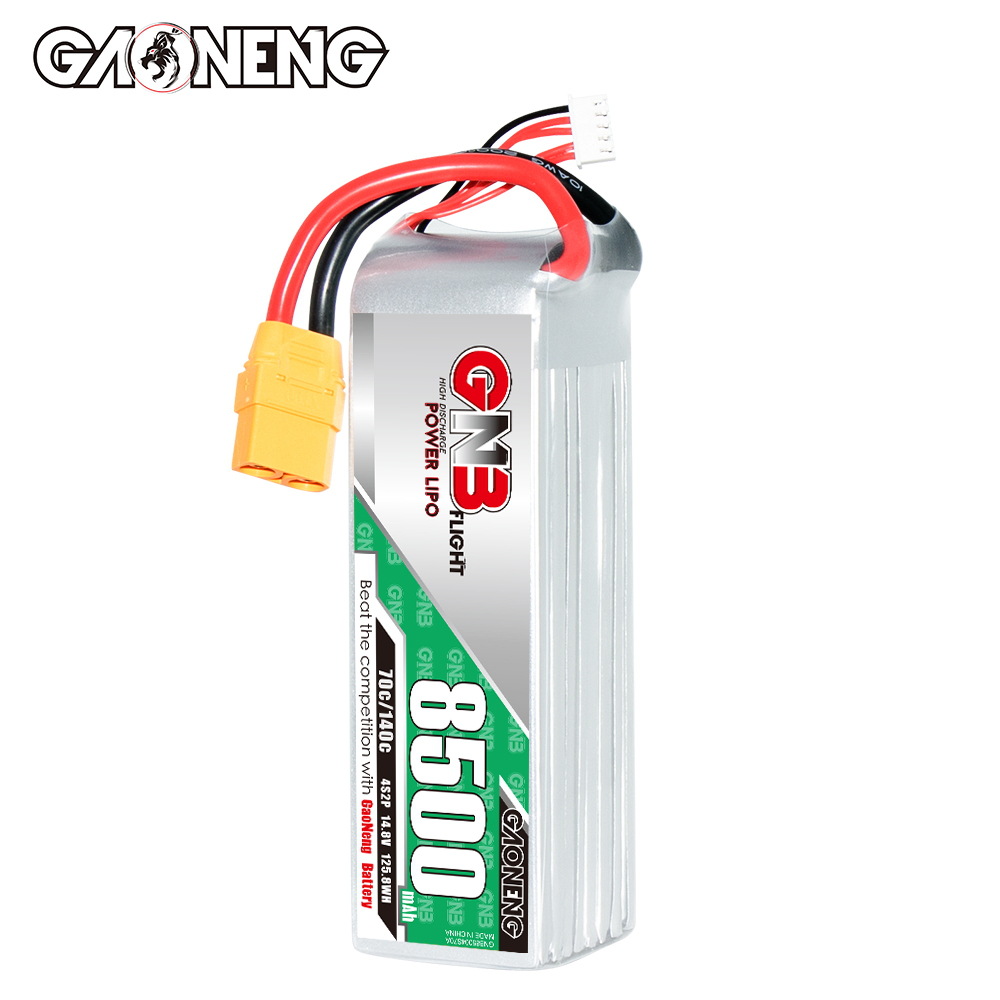 LiPo-акумулятор GNB High Energy 8500 мА·год 4S 14,8 В 70 C для радіокерованих автомобілів, моделей кораблів та гелікоптерів - Image 3