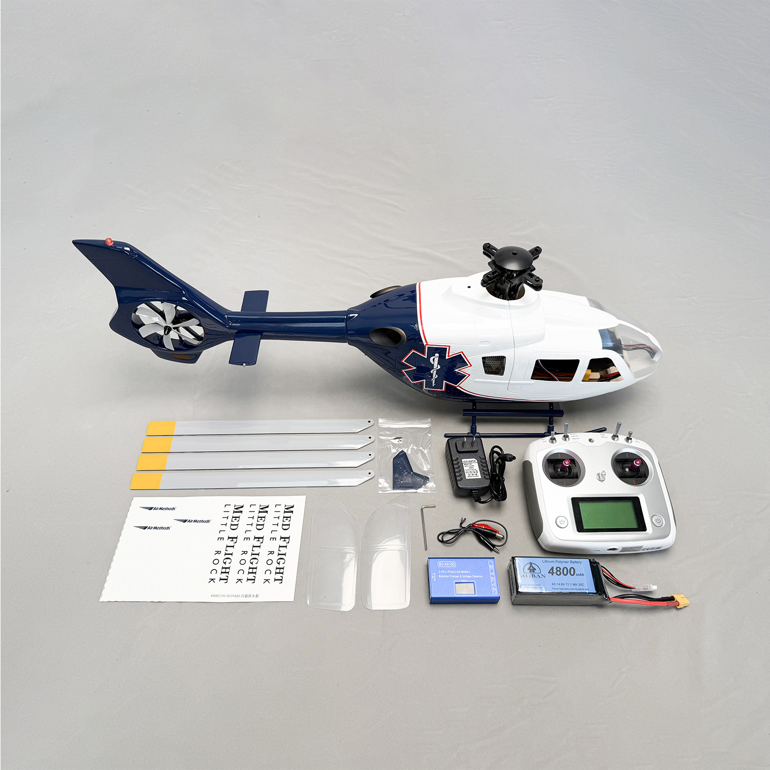 Roban Helicopter EC135 Ready To Fly 450L 470L RC Model Helicopter with Flight Control System - Image 4